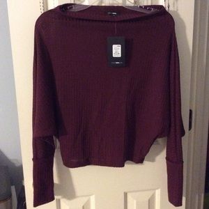 Burgundy Fashion Nova sweater